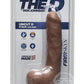 The D Uncut D Firmskyn Dildo with Balls 9in - Caramel
