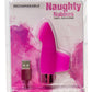 PowerBullet Naughty Nubbies Silicone Rechargeable Finger Massager - Pink