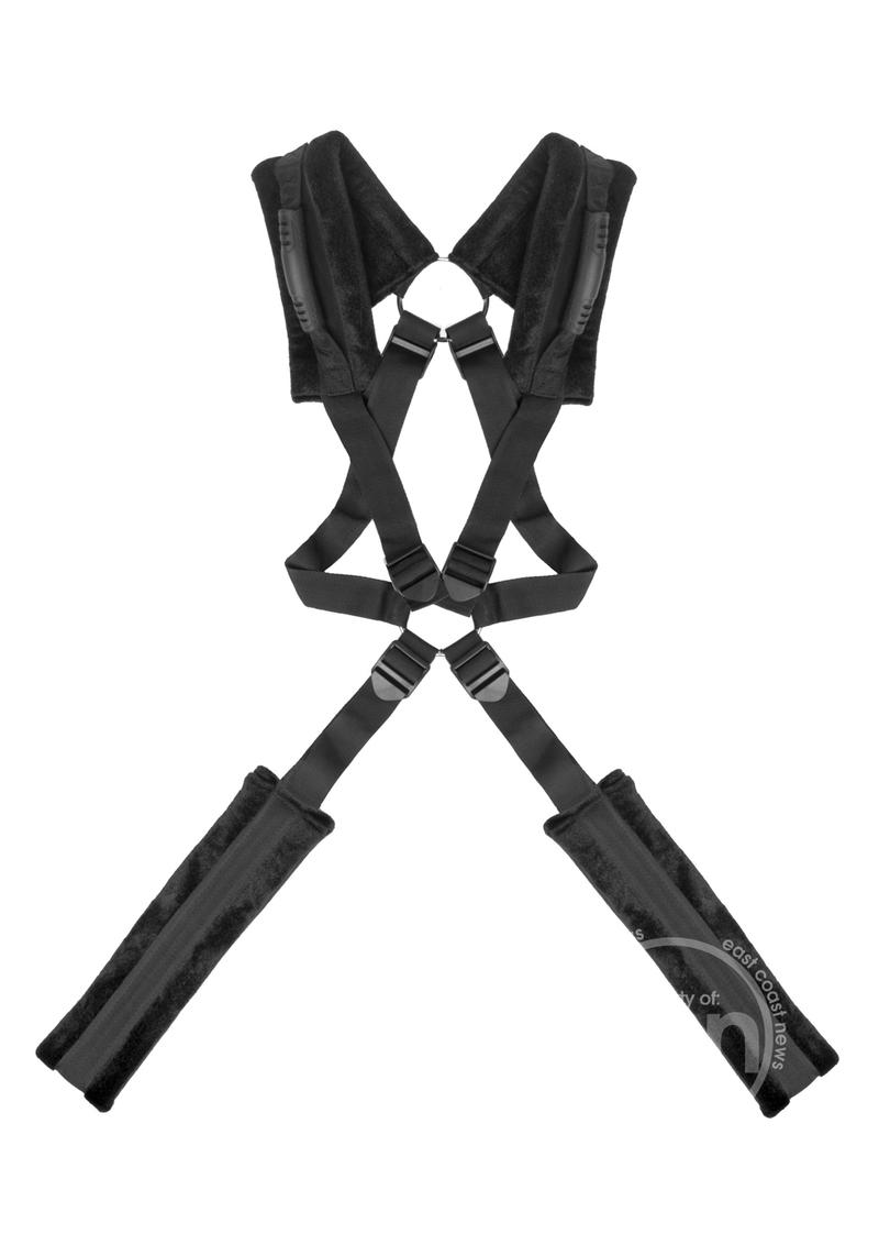 Frisky Stand and Deliver Sex Position Body Sling - Black