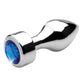 Booty Sparks Weighted Base Aluminum Plug Gem - Medium - Blue