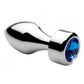 Booty Sparks Weighted Base Aluminum Plug Gem - Small - Blue