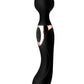Wand Essentials Double Silicone Vibrating Wand Massager - Black