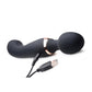 Wand Essentials Double Silicone Vibrating Wand Massager - Black