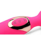 Wand Essentials Double Silicone Vibrating Wand Massager - Pink
