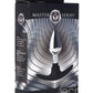 Master Series Dark Invader Metal & Silicone Anal Plug - Small - Silver
