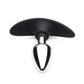 Master Series Dark Invader Metal & Silicone Anal Plug - Small - Silver