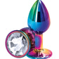 Rear Assets Multicolor Anal Plug - Small - Clear