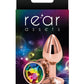 Rear Assets Rose Gold Anal Plug - Small - Rainbow