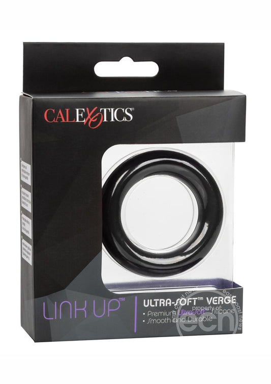 Link Up Ultra-Soft Verge Silicone Cock Ring - Black