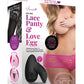 Secrets Low Rise Lace Panty and Love Egg Rechargeable Panty Vibe with Remote Control - Plus Size - Hot Pink