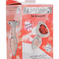 Booty Sparks Red Heart Glass Anal Plug - Small - Red/Clear