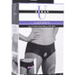 Strap U Lace Envy Black Crotchless Panty Harness - S/M - Black