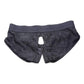 Strap U Lace Envy Black Crotchless Panty Harness - S/M - Black