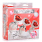 Booty Sparks Red Heart Gem Glass Plug Set 3pc - S/M/L - Red/Clear