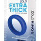 ZOLO Extra Thick Silicone Cock Ring - Navy