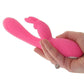Bunny Kisses Rechargeable Silicone Rabbit Vibrator - Pink