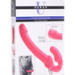 Strap U 7X Revolver Slim Vibrating Strapless Strap-On Dildo - Pink