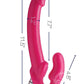 Strap U 7X Revolver Slim Vibrating Strapless Strap-On Dildo - Pink