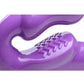 Strap U 7X Revolver Thick Vibrating Strapless Strap-On Dildo - Purple