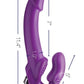 Strap U 7X Revolver Thick Vibrating Strapless Strap-On Dildo - Purple