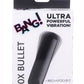 Bang! 10X Vibrating Metallic Rechargeable Bullet Vibrator - Black