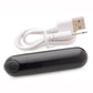 Bang! 10X Vibrating Metallic Rechargeable Bullet Vibrator - Black