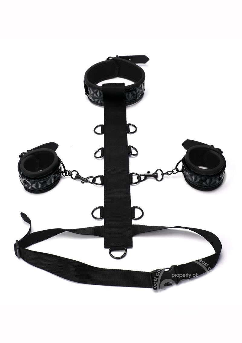 WhipSmart Adjustable Body Harness Restraint (3 piece) - Black