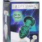 Booty Sparks Glow In The Dark Glass Anal Plug - Small - Clear