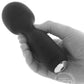 Wini Silicone Rechargeable Mini Wand Massager - Just Black