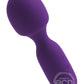 Wini Silicone Rechargeable Mini Wand Massager - Deep Purple