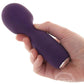 Wini Silicone Rechargeable Mini Wand Massager - Deep Purple
