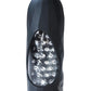 Hummer 2.0 Silicone Rechargeable Vibrating Stroker - Crystal Clear/Black Pearl