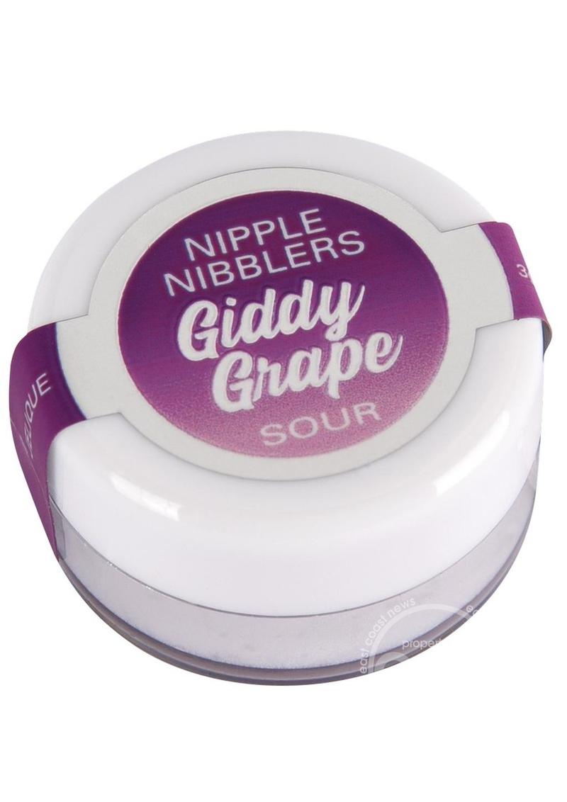 Jelique Nipple Nibblers Sour Tingle Balm Giddy Grape 3 gm. 1 pc.