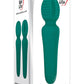 Adam & Eve Eve's Petite Private Pleasure Silicone Rechargeable Wand Massager - Green