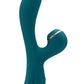 Luxe Aura Rechargeable Silicone Clitoral Stimulator - Teal