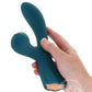 Luxe Aura Rechargeable Silicone Clitoral Stimulator - Teal