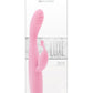 Luxe Skye Silicone Rechargeable Slim Rabbit Vibrator - Pink