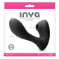 Inya Sonnet Silicone Rechargeable Vibrator with Clitoral Stimulation - Black