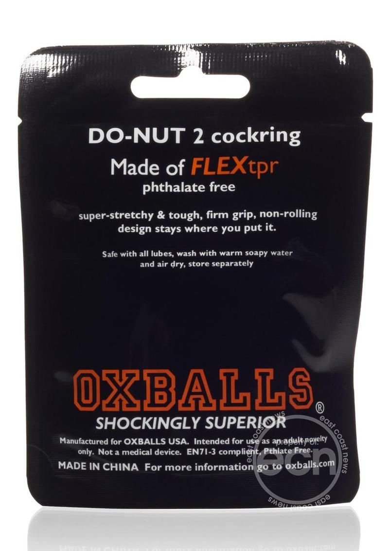 Oxballs Atomic Jock Do-Nut-2 Fatty Cock Ring - Smoke