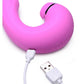 Inmi Shegasm 5 Star Tapping Silicone Rechargeable G-Spot Vibrator with Suction - Pink