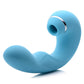 Inmi Shegasm 5 Star Tapping Silicone Rechargeable G-Spot Vibrator with Suction - Teal