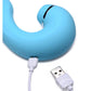 Inmi Shegasm 5 Star Tapping Silicone Rechargeable G-Spot Vibrator with Suction - Teal