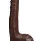 Signature Cocks Ricky Johnson Dildo 10in - Chocolate