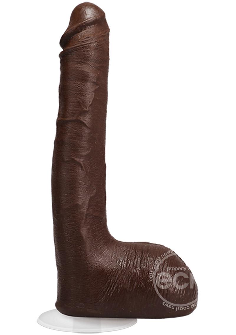 Signature Cocks Ricky Johnson Dildo 10in - Chocolate