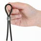 LUX Active Tether Adjustable Silicone Cock Tie - Black/Silver
