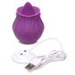 Inmi Bloomgasm Wild Violet 10x Silicone Rechargeable Licking Clit Stimulator - Violet
