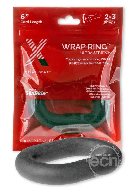 The Xplay Silicone Wrap Ring Ultra Stretch 6in - Black