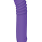 The G Rave Silicone Rechargeable G-Spot Light-Up Vibrator - Purple