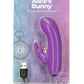 PowerBullet Alice's Bunny Silicone Rechargeable Rabbit - Purple