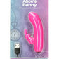 PowerBullet Alice's Bunny Silicone Rechargeable Rabbit - Pink